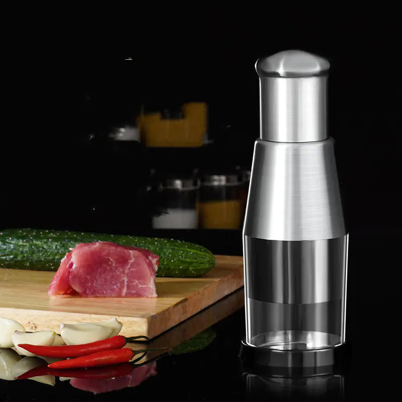 Multi-functional stainless steel pat knife, Garlic mashing, Vegetable cutter, Pressing chopper