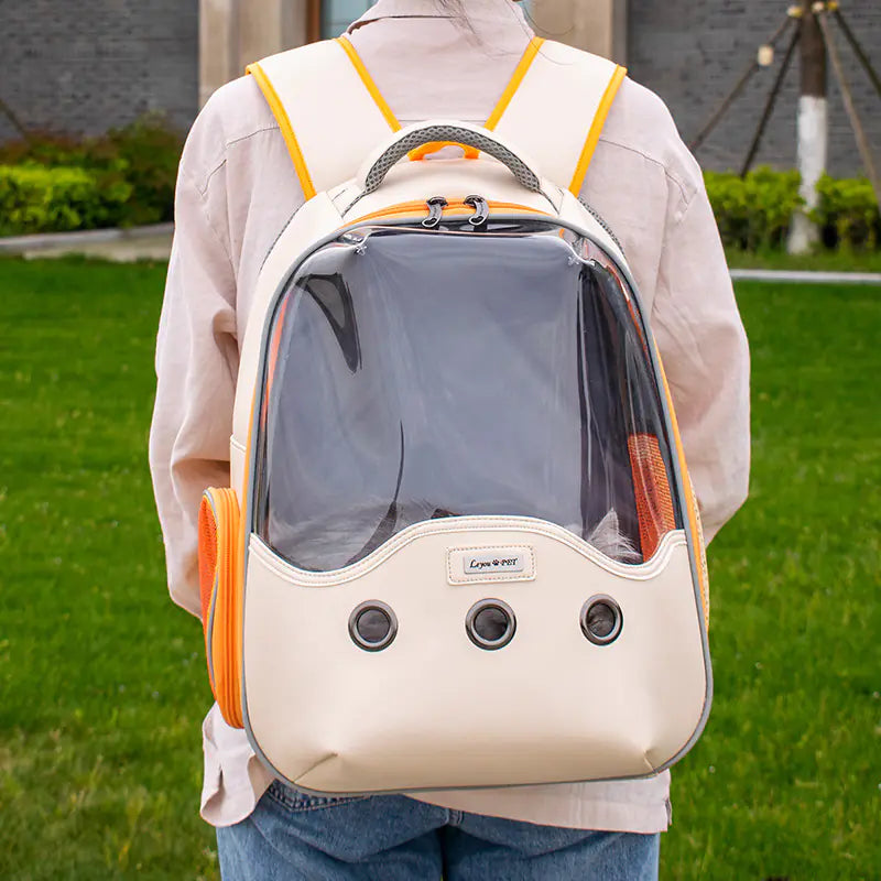 Pet Bag, Portable Transparent Backpack for Pet Travel