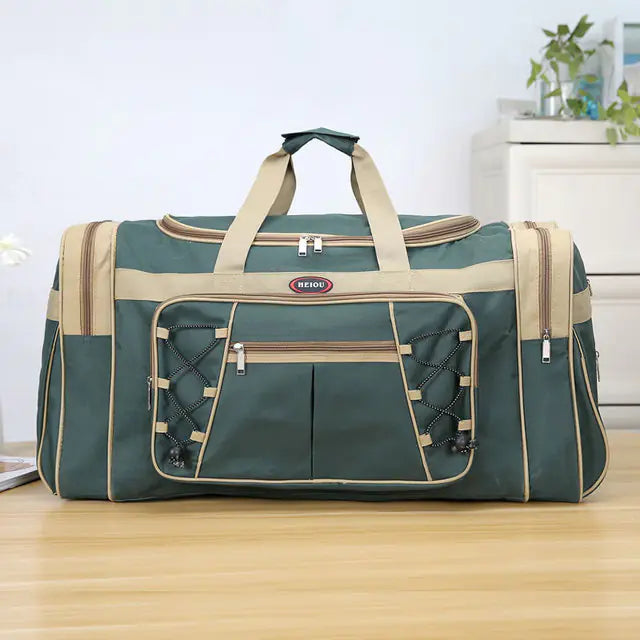 Large Waterproof Nylon Duffle Gym Bag for Travel