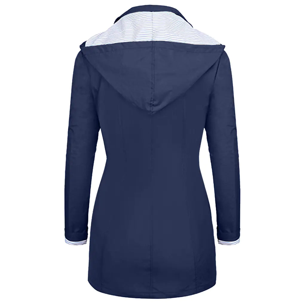Chic Slim-Fit Women's Rain Jacket