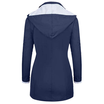 Chic Slim-Fit Women's Rain Jacket