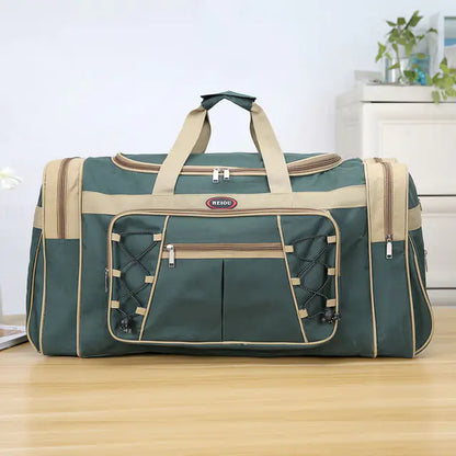 Large Waterproof Nylon Duffle Gym Bag for Travel